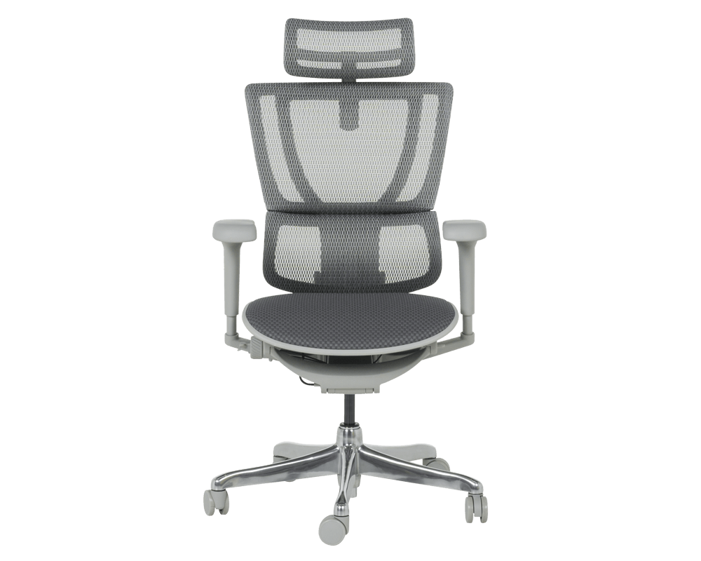 Офис стол ERGOHUMAN IOO ULTRA - СИВ - M/TEX - СИВА РАМКА 18