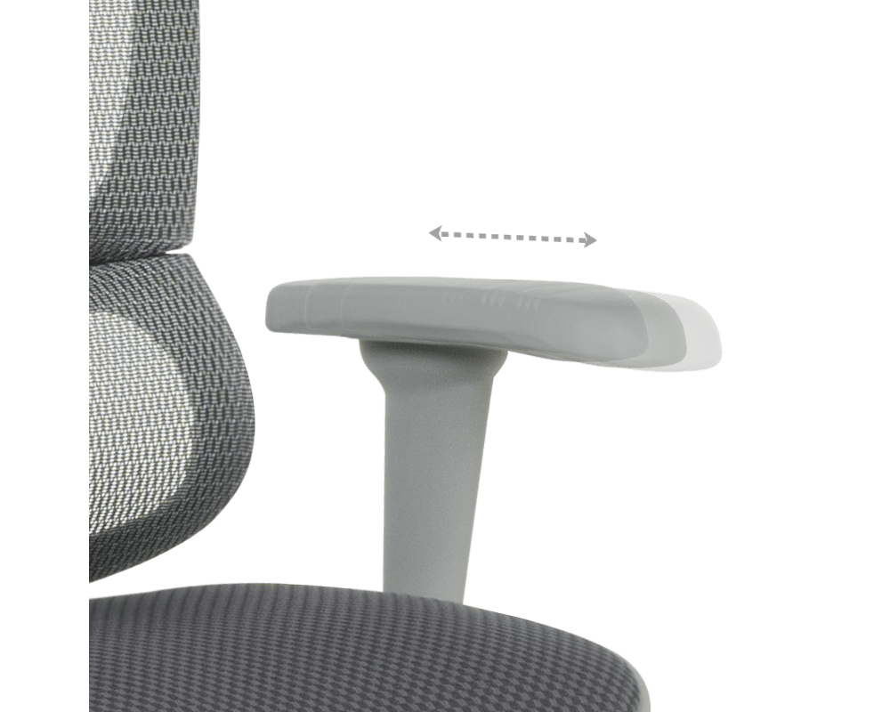 Офис стол ERGOHUMAN IOO ULTRA - СИВ - M/TEX - СИВА РАМКА 12