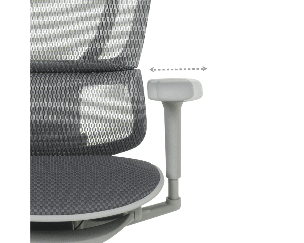 Офис стол ERGOHUMAN IOO ULTRA - СИВ - M/TEX - СИВА РАМКА 14