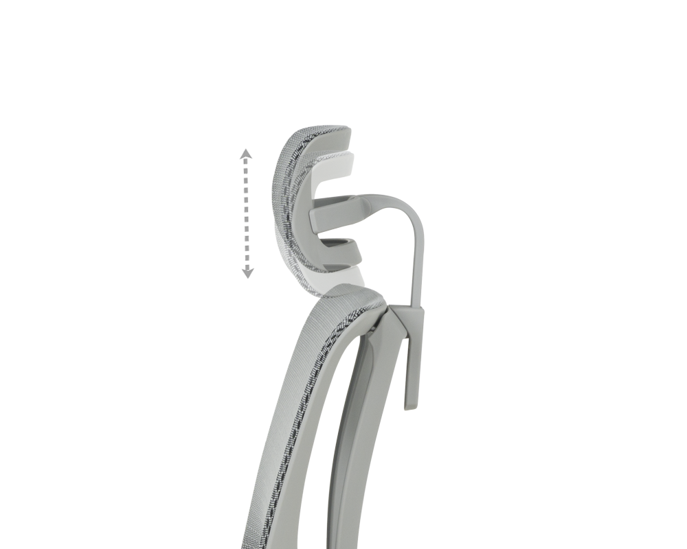 Офис стол ERGOHUMAN IOO ULTRA - СИВ - M/TEX - СИВА РАМКА 19