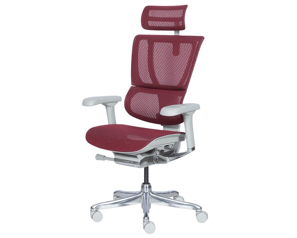 Офис стол Ергономичен стол ERGOHUMAN IOO ELITE 2 - червен 3