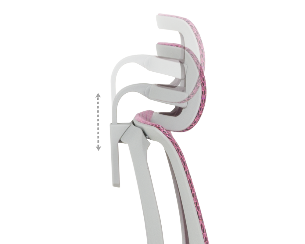 Офис стол Ергономичен стол ERGOHUMAN IOO ELITE 2 - розов 10