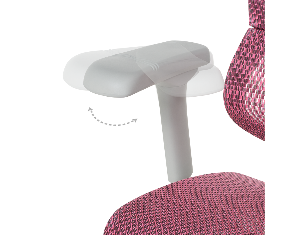 Офис стол Ергономичен стол ERGOHUMAN IOO ELITE 2 - розов 17