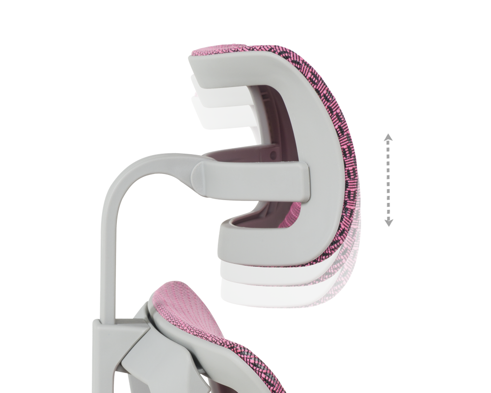 Офис стол Ергономичен стол ERGOHUMAN IOO ELITE 2 - розов 12