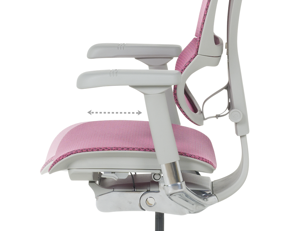 Офис стол Ергономичен стол ERGOHUMAN IOO ELITE 2 - розов 18