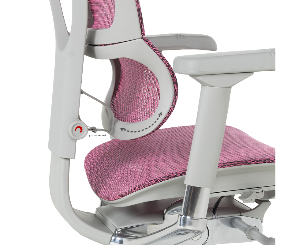 Офис стол Ергономичен стол ERGOHUMAN IOO ELITE 2 - розов 19