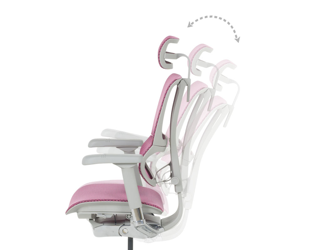 Офис стол Ергономичен стол ERGOHUMAN IOO ELITE 2 - розов 9