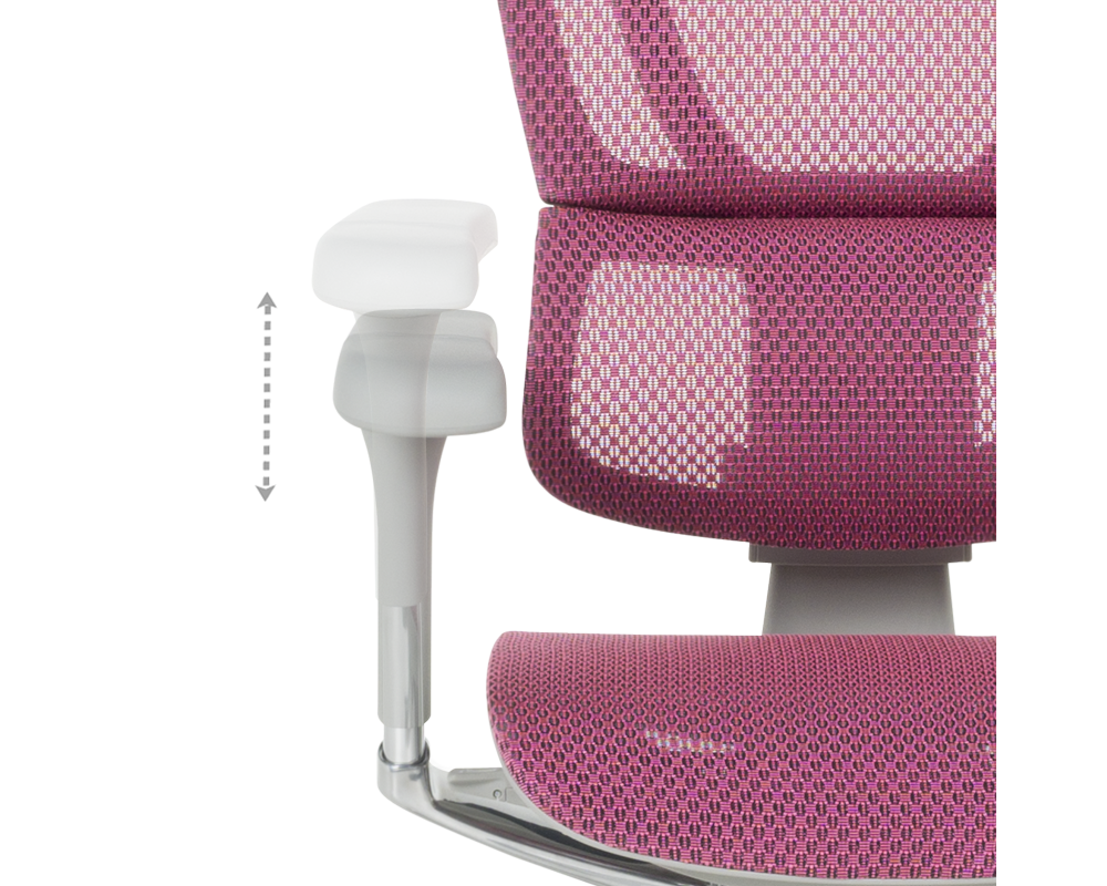 Офис стол Ергономичен стол ERGOHUMAN IOO ELITE 2 - розов 15