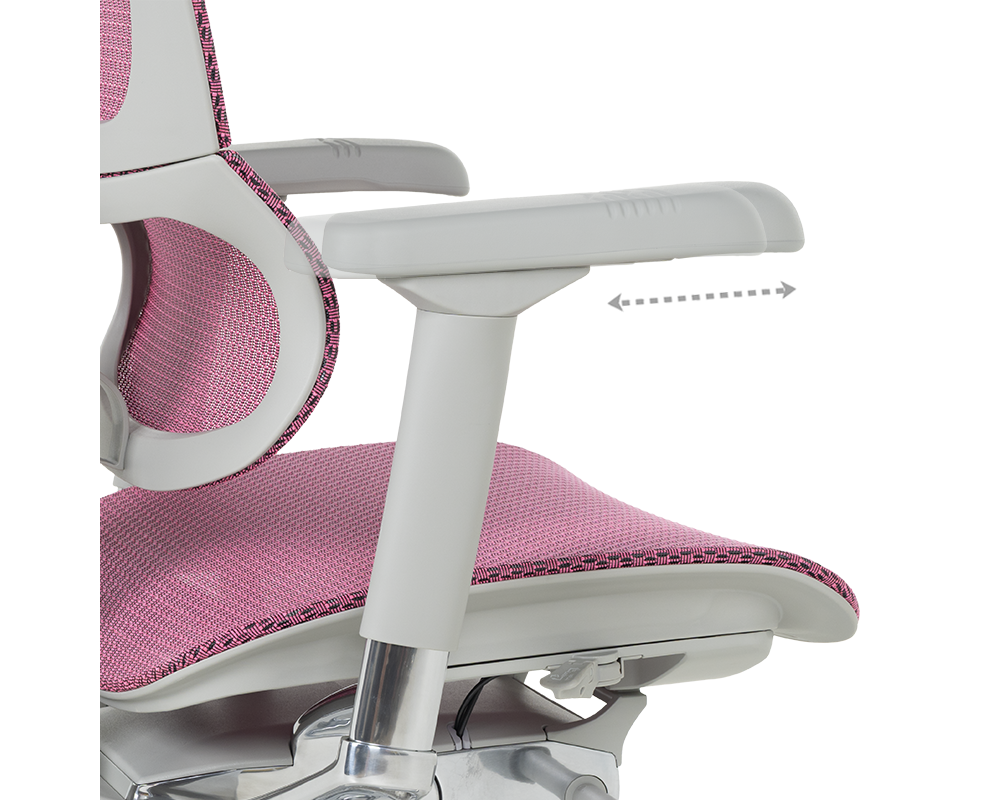 Офис стол Ергономичен стол ERGOHUMAN IOO ELITE 2 - розов 14