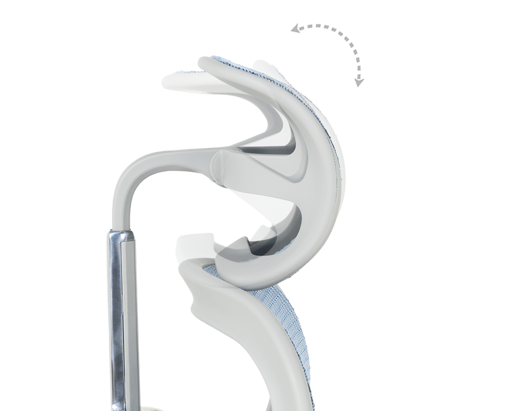 Офис стол Ергономичен стол ERGOHUMAN ELITE 2 - сива рамка - син 11