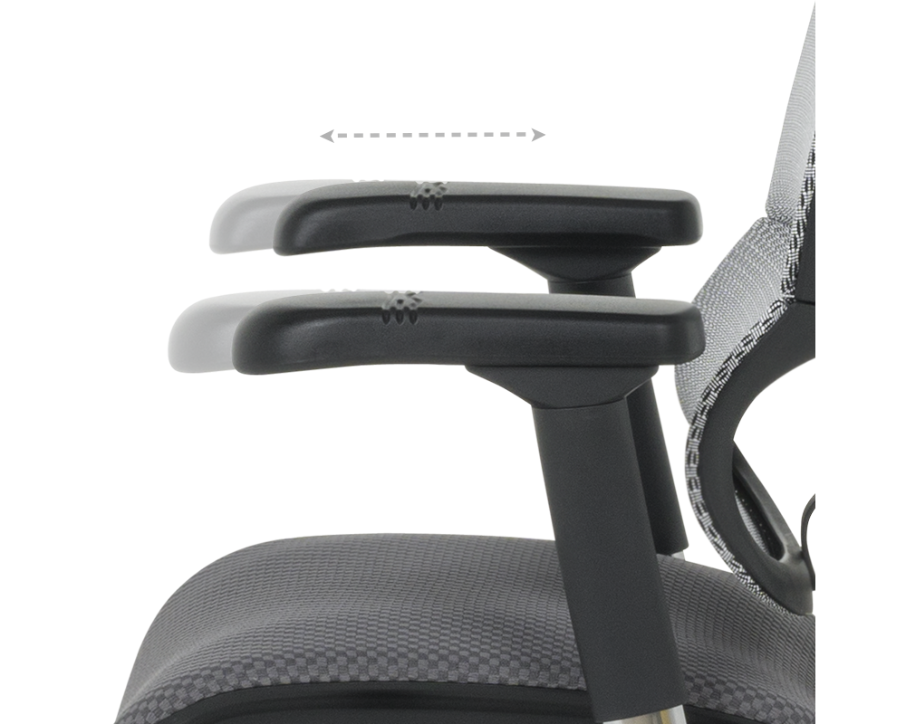 Офис стол Ергономичен стол ERGOHUMAN IOO ELITE 2 - черна рамка - сив 11