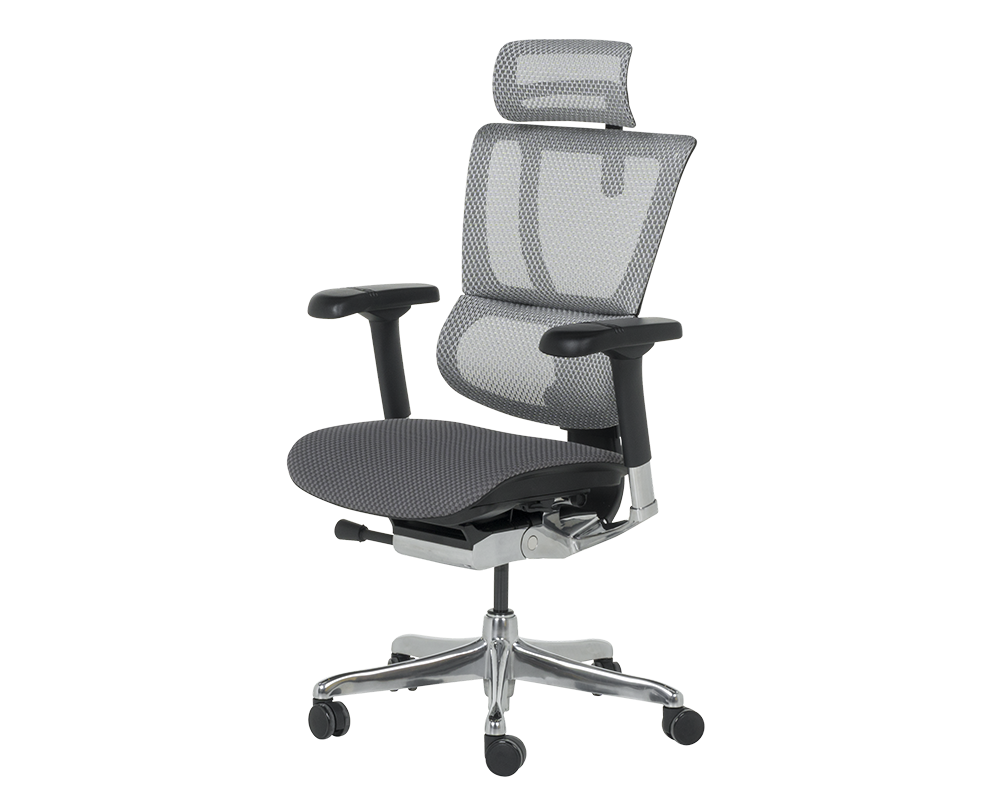 Офис стол Ергономичен стол ERGOHUMAN IOO ELITE 2 - черна рамка - сив 3