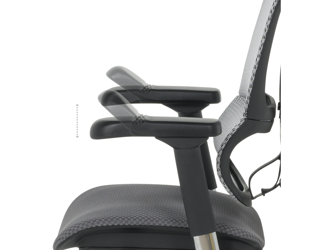 Офис стол Ергономичен стол ERGOHUMAN IOO ELITE 2 - черна рамка - сив 14