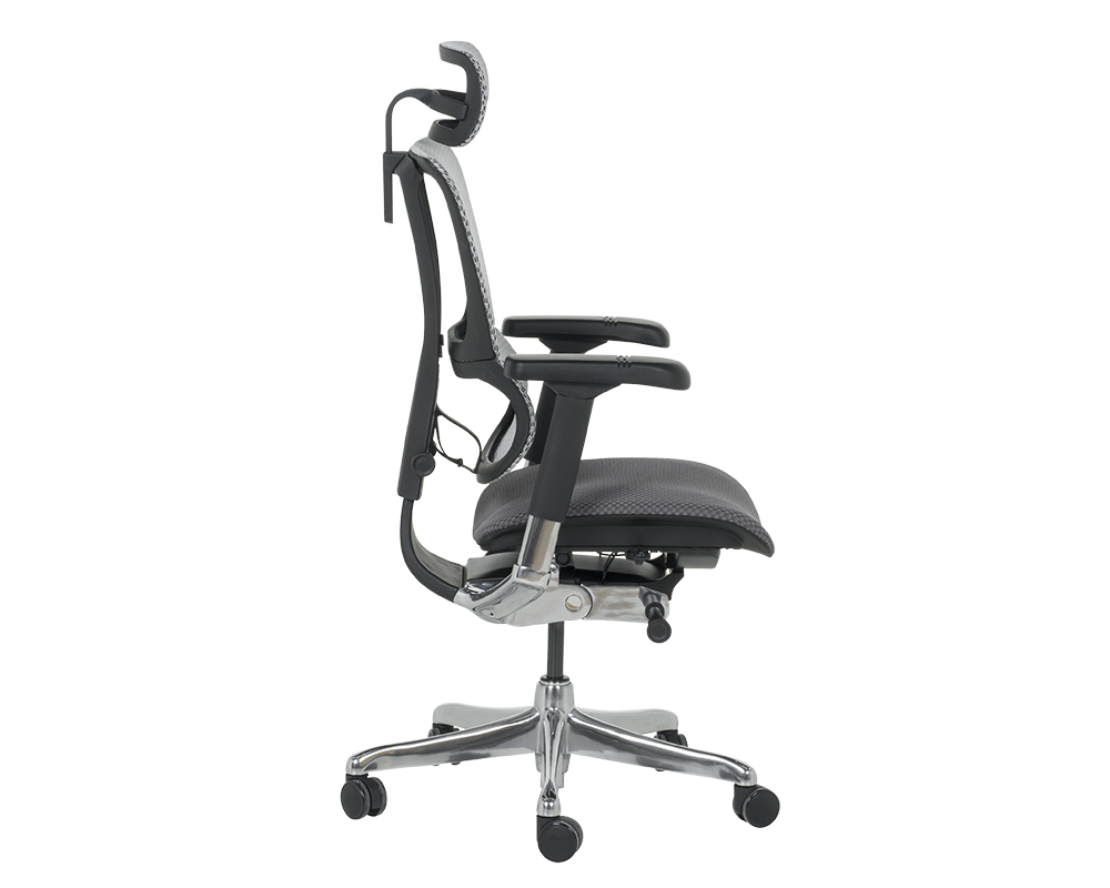 Офис стол Ергономичен стол ERGOHUMAN IOO ELITE 2 - черна рамка - сив 4