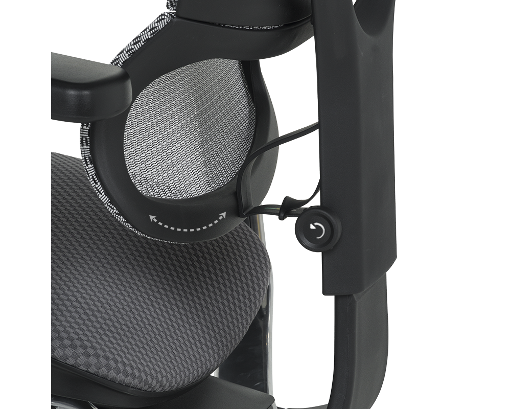 Офис стол Ергономичен стол ERGOHUMAN IOO ELITE 2 - черна рамка - сив 17