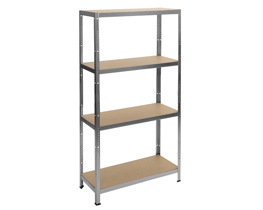 Метален шкаф Метален стелаж Carmen CR-1024 - 180x90x40 см, до 600 кг на рафт - цинк 5