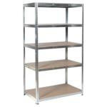 <span>Метален шкаф</span> Метален стелаж Carmen CR - 1025 - 180x90x40 см, до 175 кг на рафт - цинк <span class='catalog-num-in-name'>3580567</span> - 