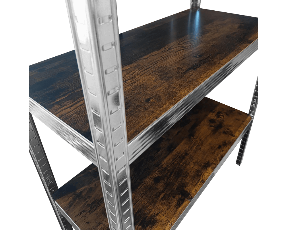 Метален шкаф Метален стелаж Carmen CR-1023, 180x90x40 см, до 100 кг на рафт - цинк 3