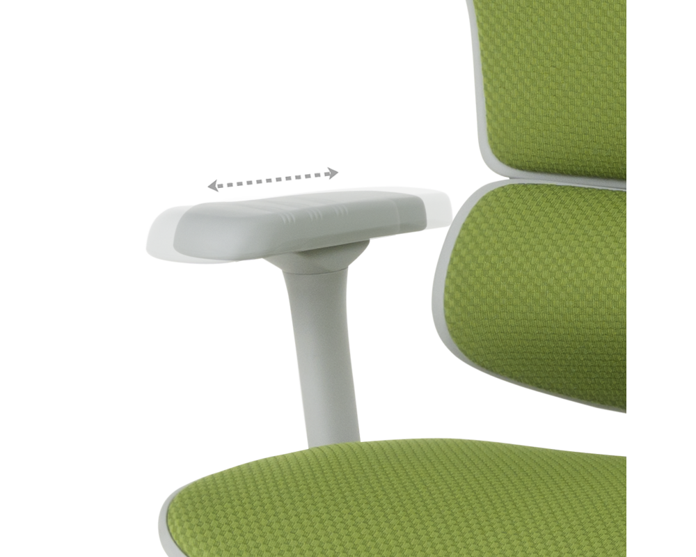 Офис стол Ергономичен стол ERGOHUMAN ELITE 2 - сива рамка - зелен 14