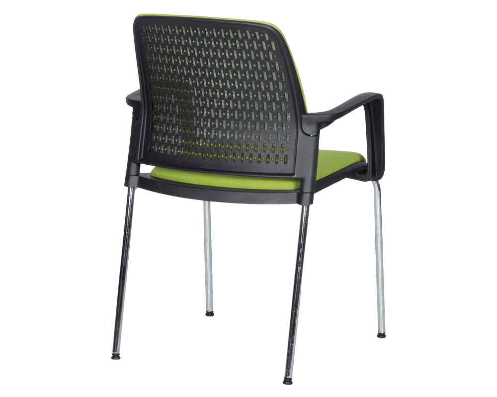 Офис стол ПОСЕТИТЕЛСКИ СТОЛ 1138 CH - ЧЕРНА РАМКА - ЗЕЛЕН 5