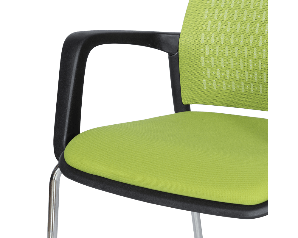 Офис стол ПОСЕТИТЕЛСКИ СТОЛ 1138 CH - ЧЕРНА РАМКА - ЗЕЛЕН 6