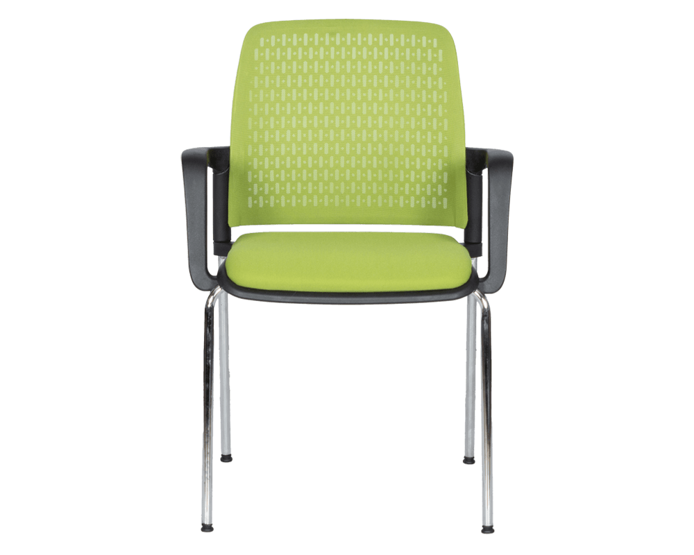 Офис стол ПОСЕТИТЕЛСКИ СТОЛ 1138 CH - ЧЕРНА РАМКА - ЗЕЛЕН 2