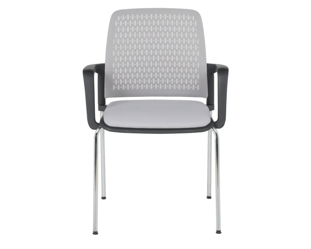 Офис стол Посетителски стол Carmen 1138 CH - светлосив 2