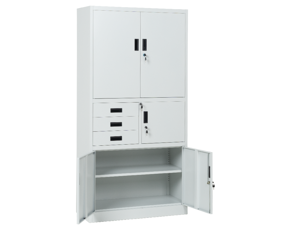 Метален шкаф Метален шкаф Carmen CR-1281 Е K - сив 6