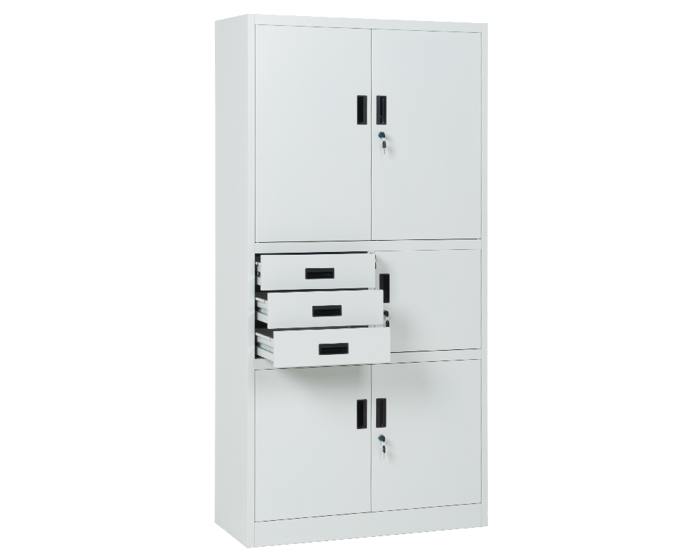 Метален шкаф Метален шкаф Carmen CR-1281 Е K - сив 4