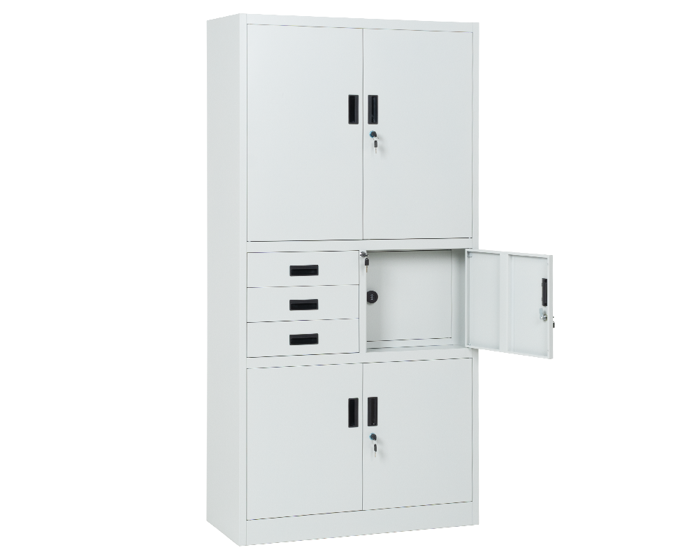 Метален шкаф Метален шкаф Carmen CR-1281 Е K - сив 5