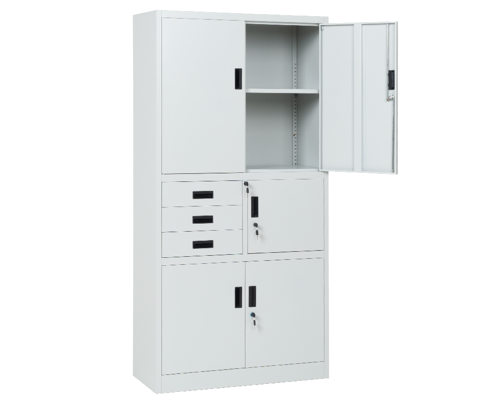 Метален шкаф Метален шкаф Carmen CR-1281 Е K - сив 3