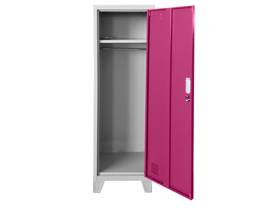 Метален шкаф Метален шкаф Carmen CR-1604-1 JZ - Сив / розов 2