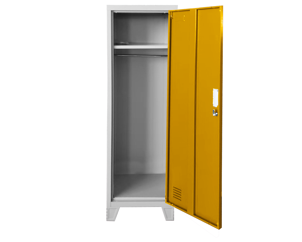 Метален шкаф Метален шкаф Carmen CR-1604-1 JZ - Сив / оранжев 2