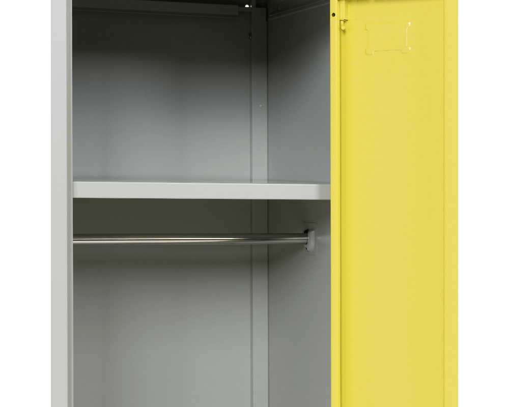 Метален шкаф Метален шкаф Carmen CR-1604-2 JZ - Сив / жълт 7