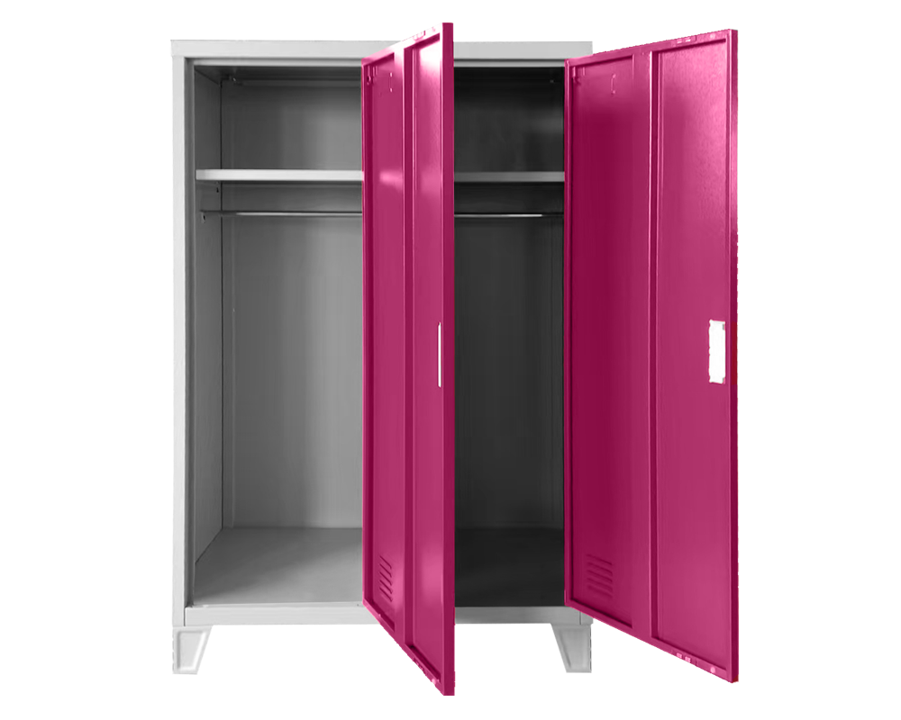 Метален шкаф Метален шкаф Carmen CR-1605-2 JZ - сив / розов 2