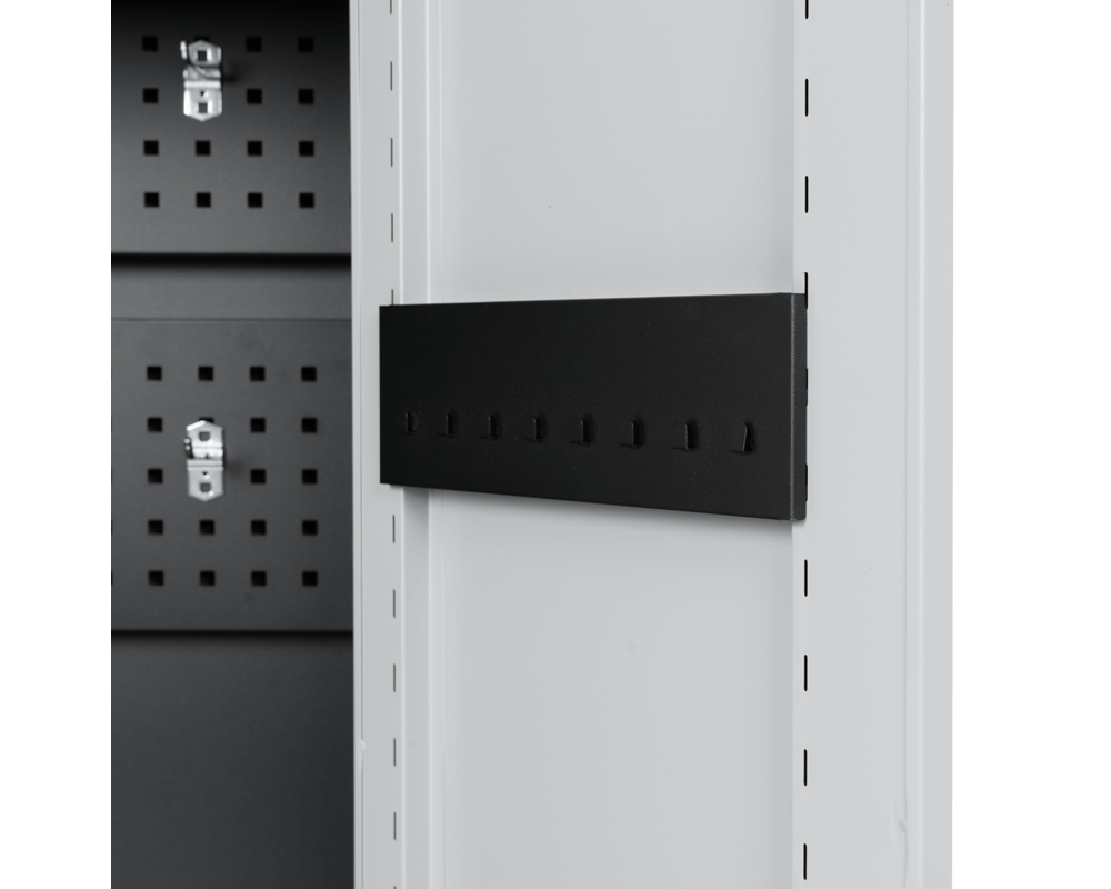 Метален шкаф Метален шкаф за инструменти Carmen CR-1226 L SAND - черен-сребърен 4