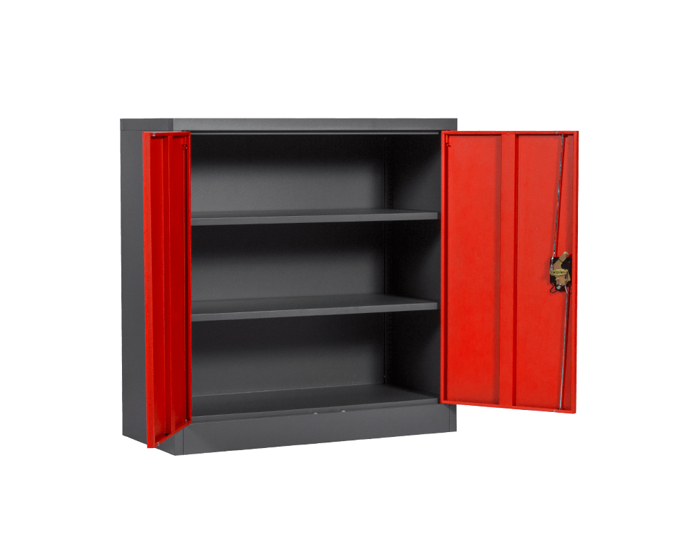 Метален шкаф Метален шкаф Carmen CR-1239 E J SAND - червен-графит 3