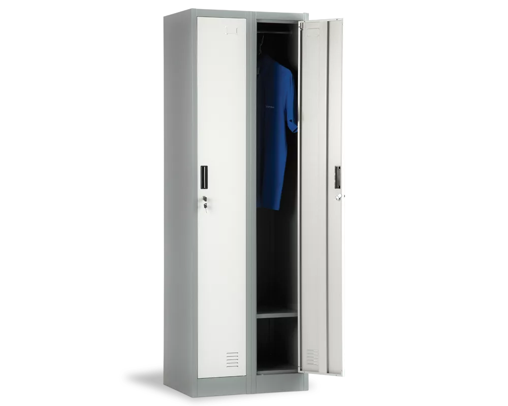 Метален шкаф Метален шкаф Carmen CR-1242-2 J LUX - сив / тъмносив 2