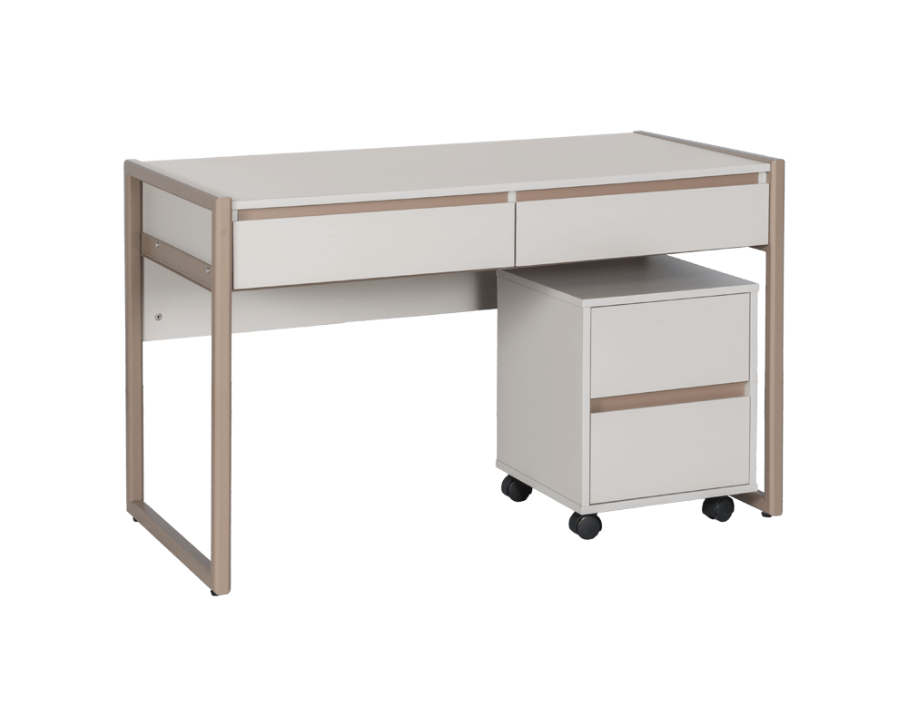 Бюро Офис контейнер с две чекмеджета ANGELES - капучино 6