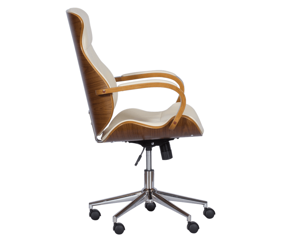 Офис стол Президентски офис стол Carmen 6402 - орех-крем 4