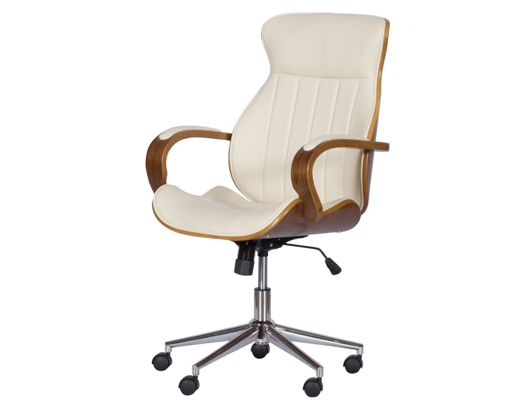 Офис стол Президентски офис стол Carmen 6402 - орех-крем 3