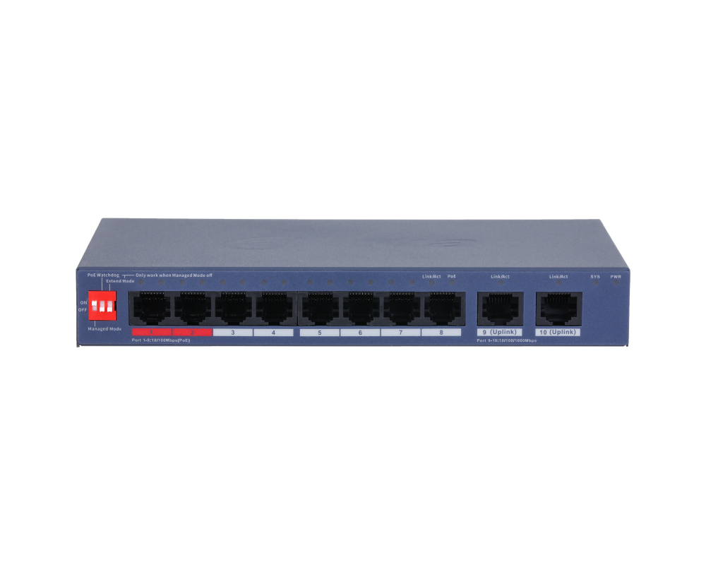 Switch (Комутатор) Суич Dahua CS4010-8ET2GT-110 2