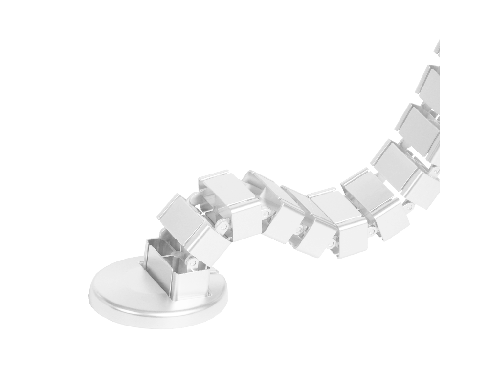 Аксесоар за бюро Държач за кабели за бюро Carmen CR-017-W - бял 2