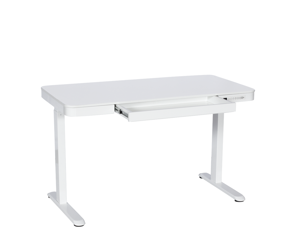 Бюро Ергономично регулируемо бюро Carmen CR-118 E - 140 см - бяло 3