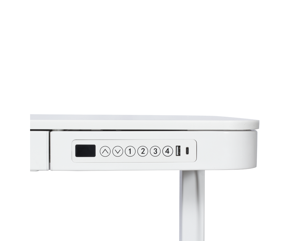 Бюро Ергономично регулируемо бюро Carmen CR-118 E - 140 см - бяло 6