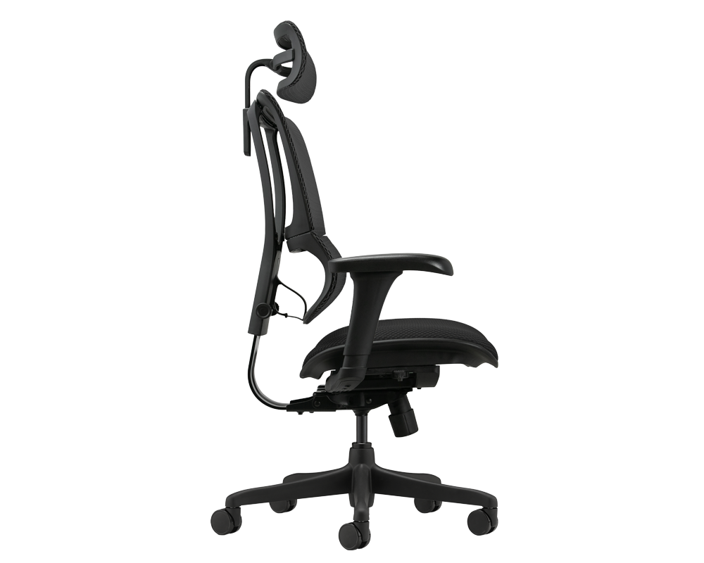 Офис стол Ергономичен стол ERGOHUMAN IOO BUDGET 2 - черна рамка - черен 4