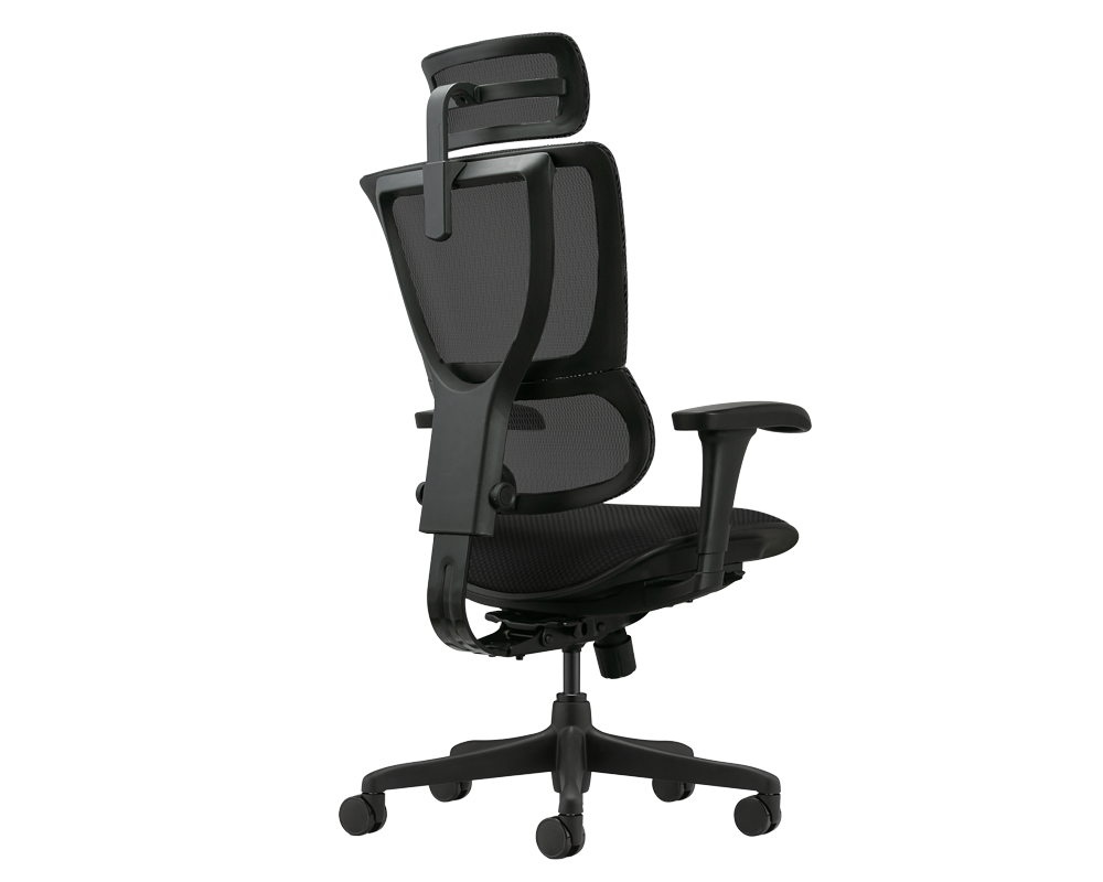 Офис стол Ергономичен стол ERGOHUMAN IOO BUDGET 2 - черна рамка - черен 5