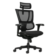  Ергономичен стол ERGOHUMAN IOO BUDGET 2 - черна рамка - черен 872666 3520680 на топ цена - PIC.bg