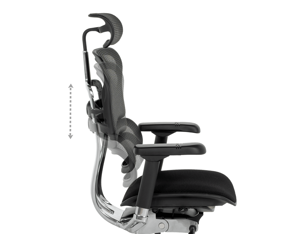 Офис стол Ергономичен стол ERGOHUMAN ELITE 2 - черна рамка - черен 14