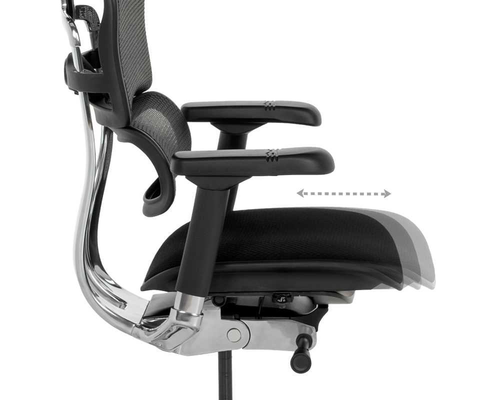 Офис стол Ергономичен стол ERGOHUMAN ELITE 2 - черна рамка - черен 21